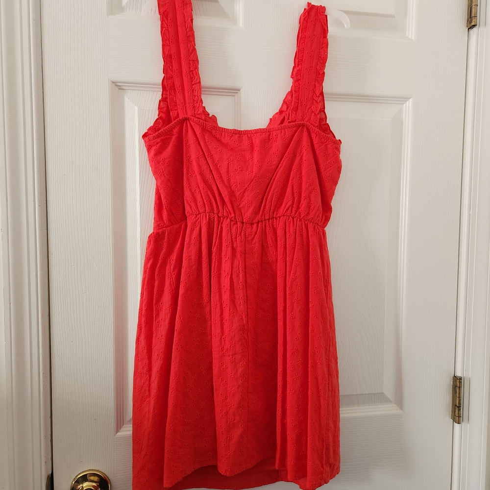 As U Wish Red Eyelet Sundress - Picture 4 of 5